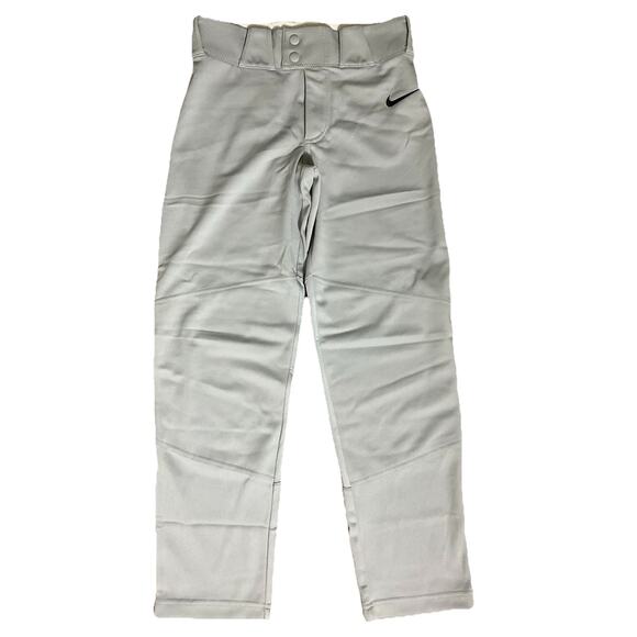 Nike Vapor Select Baseball Pants Full Length Solid Gray |Size Boys- Large - Picture 1 of 13